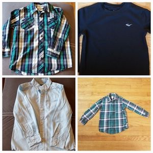 Bundle of 4 boys shirts